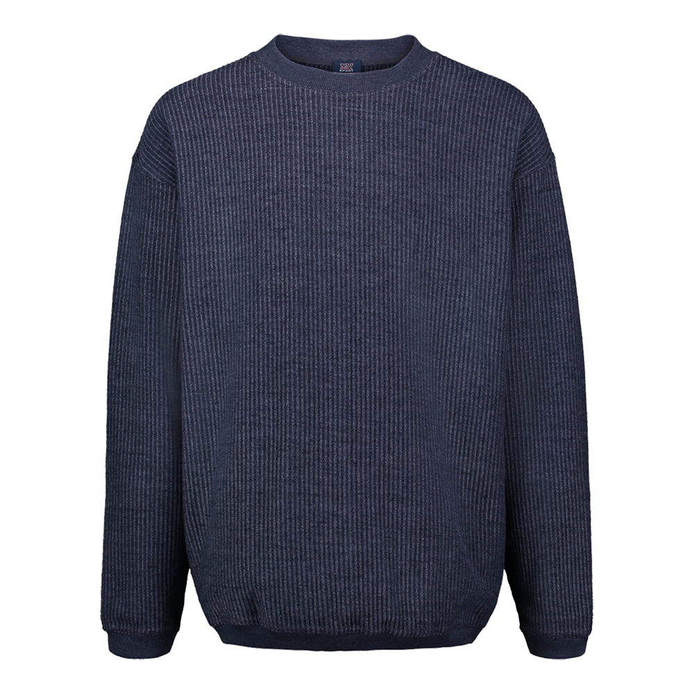 Corded crew outlet neck sweatshirt