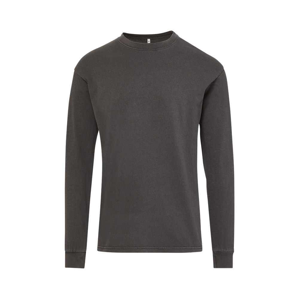 Long Sleeve Pointelle Rib Crew - Dark Sapphire – Ecru