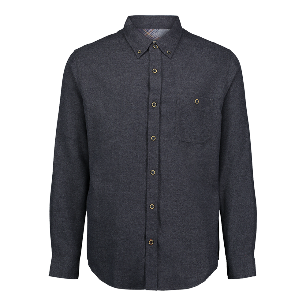 Weatherproof-Vintage-Brushed-Flannel-Solid-Long-Sleeve-Shirt