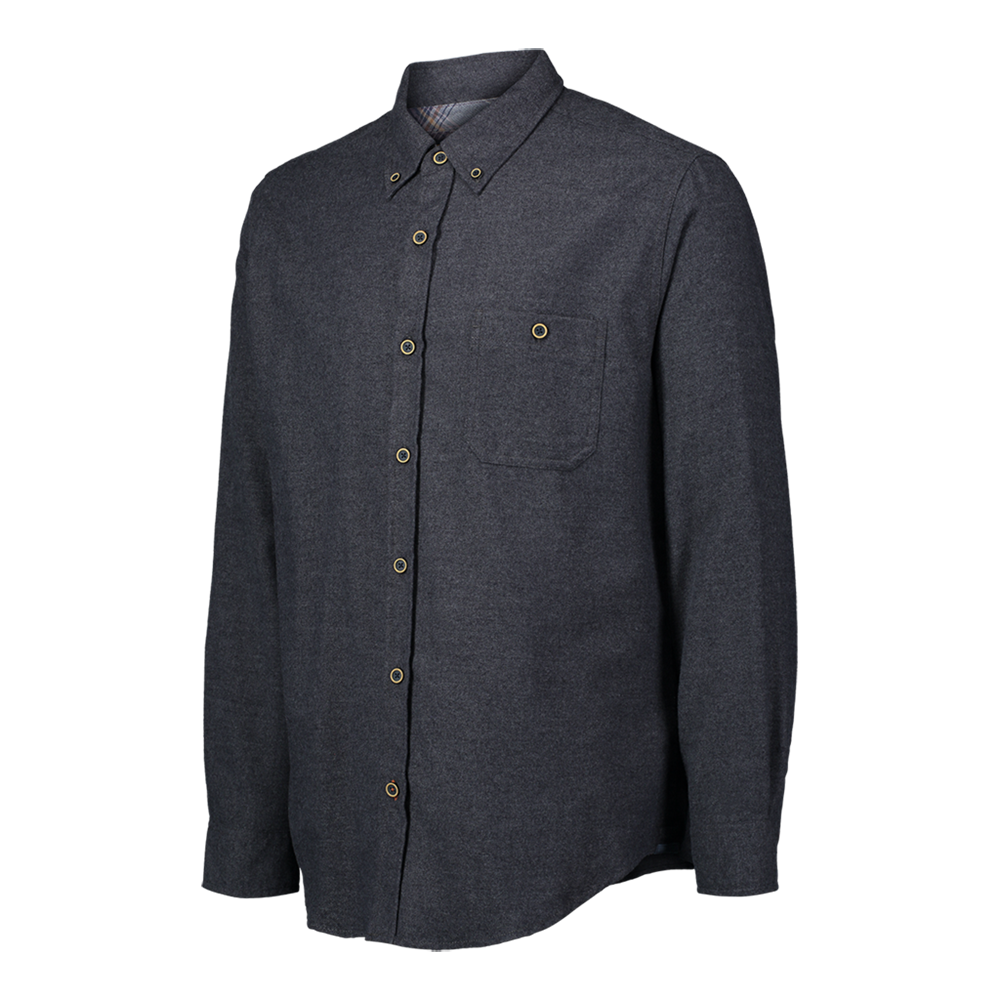 Weatherproof-Vintage-Brushed-Flannel-Solid-Long-Sleeve-Shirt