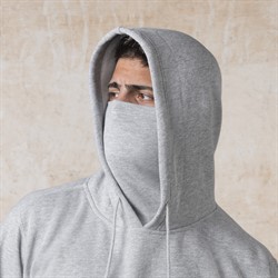  MV Sport Hoodie with Mask for Men - Hooded Gaiter Face Cover -  Mens Sweatshirt with Mask Built In - Facemask Hoodie (Stone Wash, Medium) :  Clothing, Shoes & Jewelry